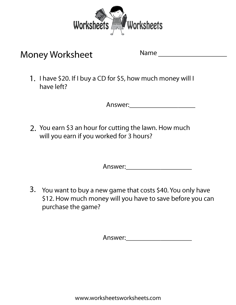 Word problem practice worksheets