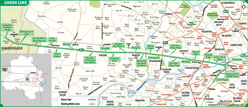 Delhi metro map pdf pink line
